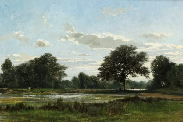 Bord de Seine - Auguste ALLONGE (1833 - 1898)