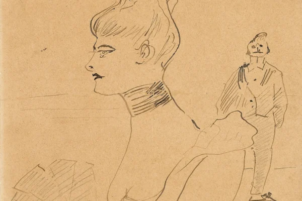 Au Spectacle, circa 1895 - Henri de TOULOUSE- LAUTREC (Albi 1864 - Saint André du Bois 1901)