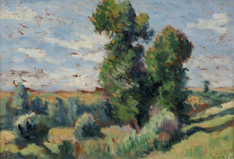 Le bosquet, 1909 - Maximilien LUCE (Paris 1858- Rolleboise 1941)