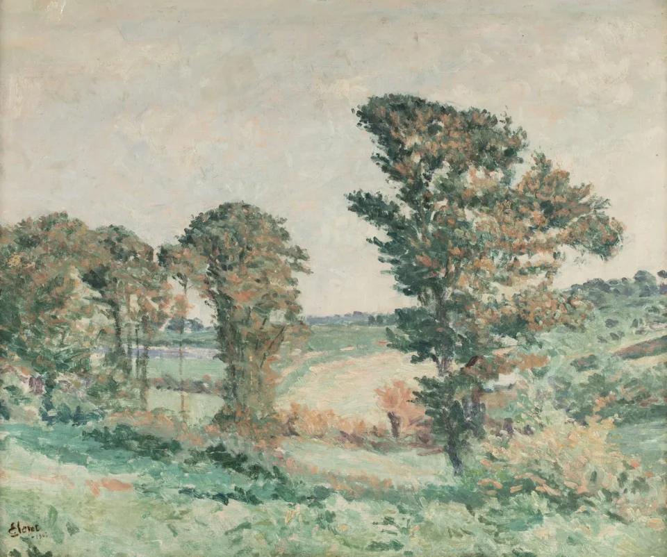 Paysage aux arbres - Louis HAYET (Pontoise 1864 - Cormeilles en Parisis 1940)