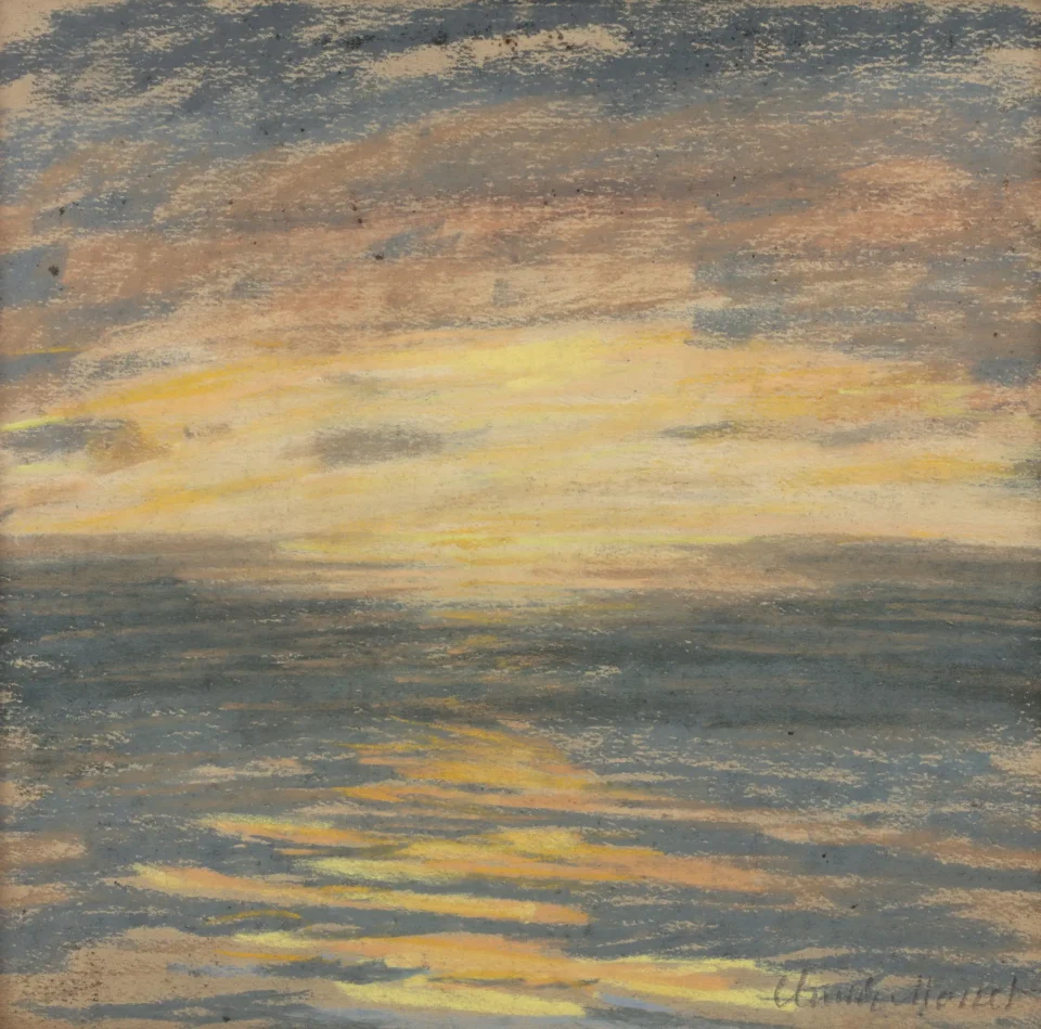 Coucher de soleil sur la mer - Claude MONET (Paris 1840 - Giverny 1926)