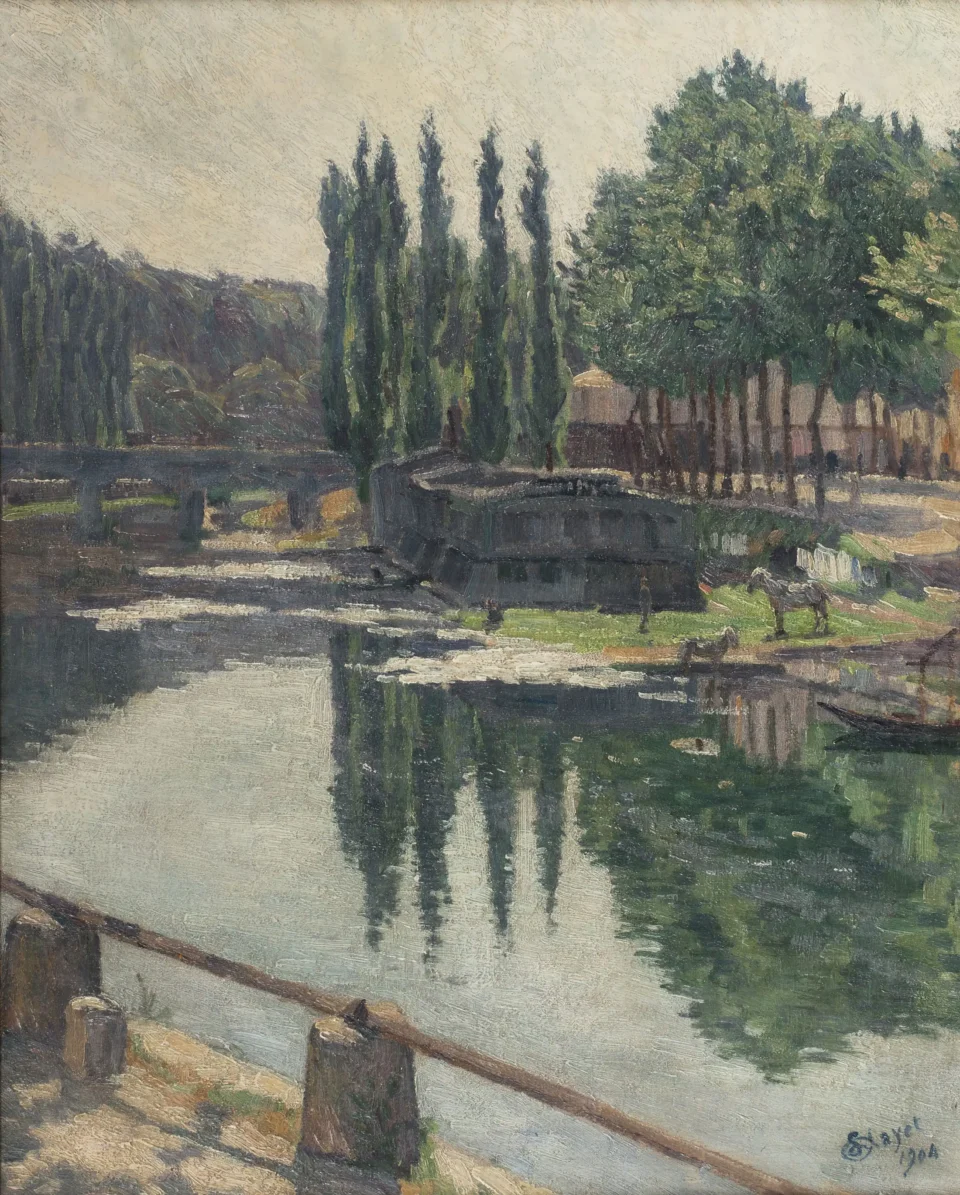 Bords de Seine - Louis HAYET (Pontoise 1864 - Cormeilles en Parisis 1940)