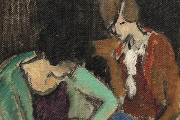 Des femmes a la machine a coudre, 1930 - Louis VALTAT (Dieppe 1869 - Paris 1952)