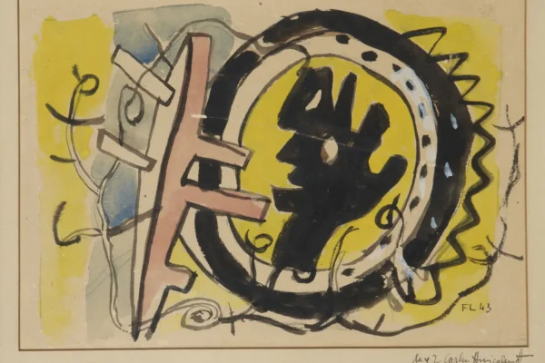 Profil d'homme - Fernand LEGER (Argentan 1881- Gif sur Yvette 1955)