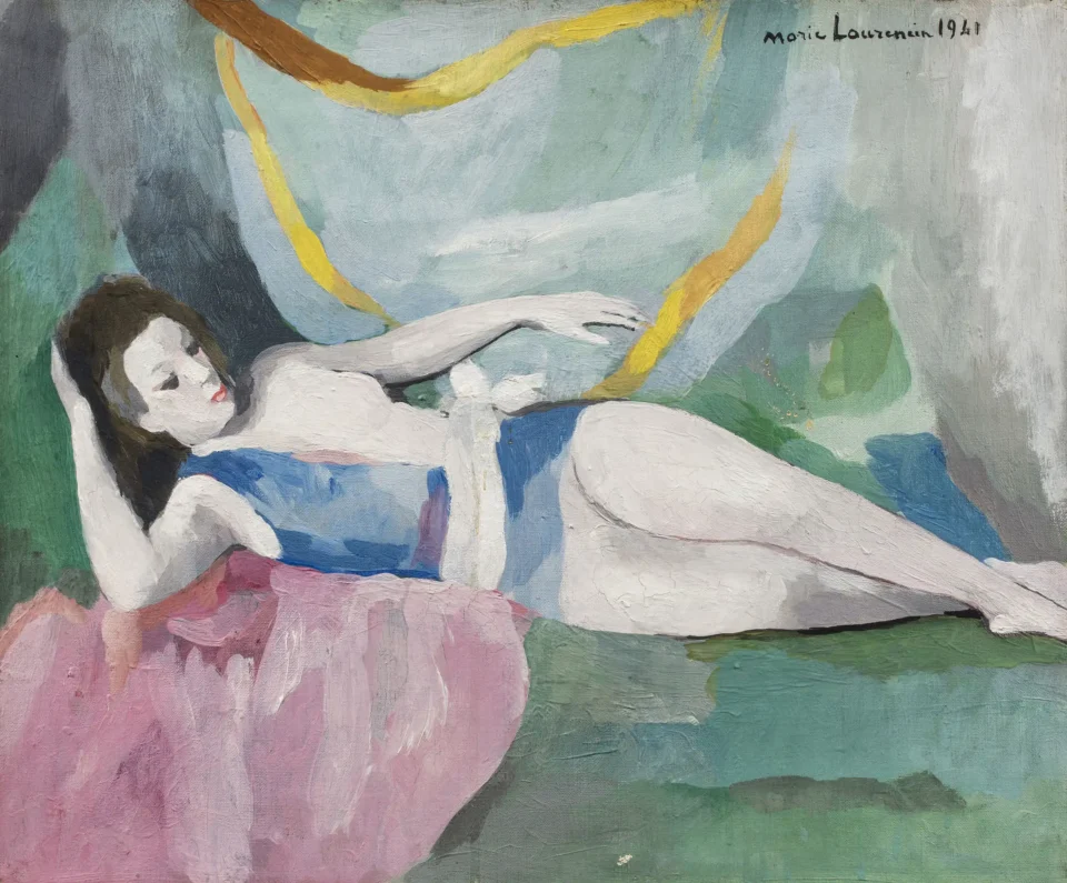 Danseuse allongée - Marie LAURENCIN (Paris 1885-1956)