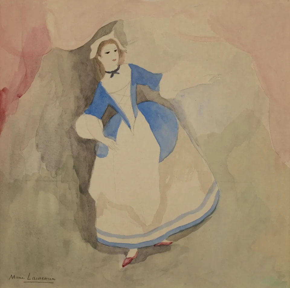 Portrait de l’actrice Beatrix Dussane - Marie LAURENCIN (Paris 1885-1956)