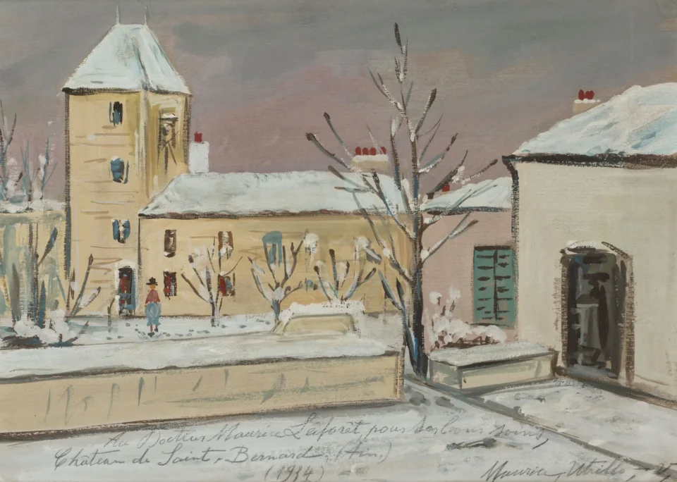 Le Chateau de Saint-Bernard (Ain), 1934 - Maurice UTRILLO (Paris 1883 - Dax 1955)