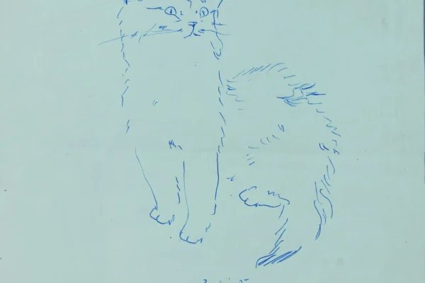 Chat - Leonard Tsuguharu FOUJITA (Edogama 1886 - Zurich 1968)