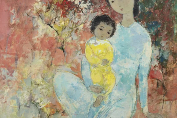 Mère et enfant, 1968 - VU CAO DAM (Hanoï 1908 - France 2000)