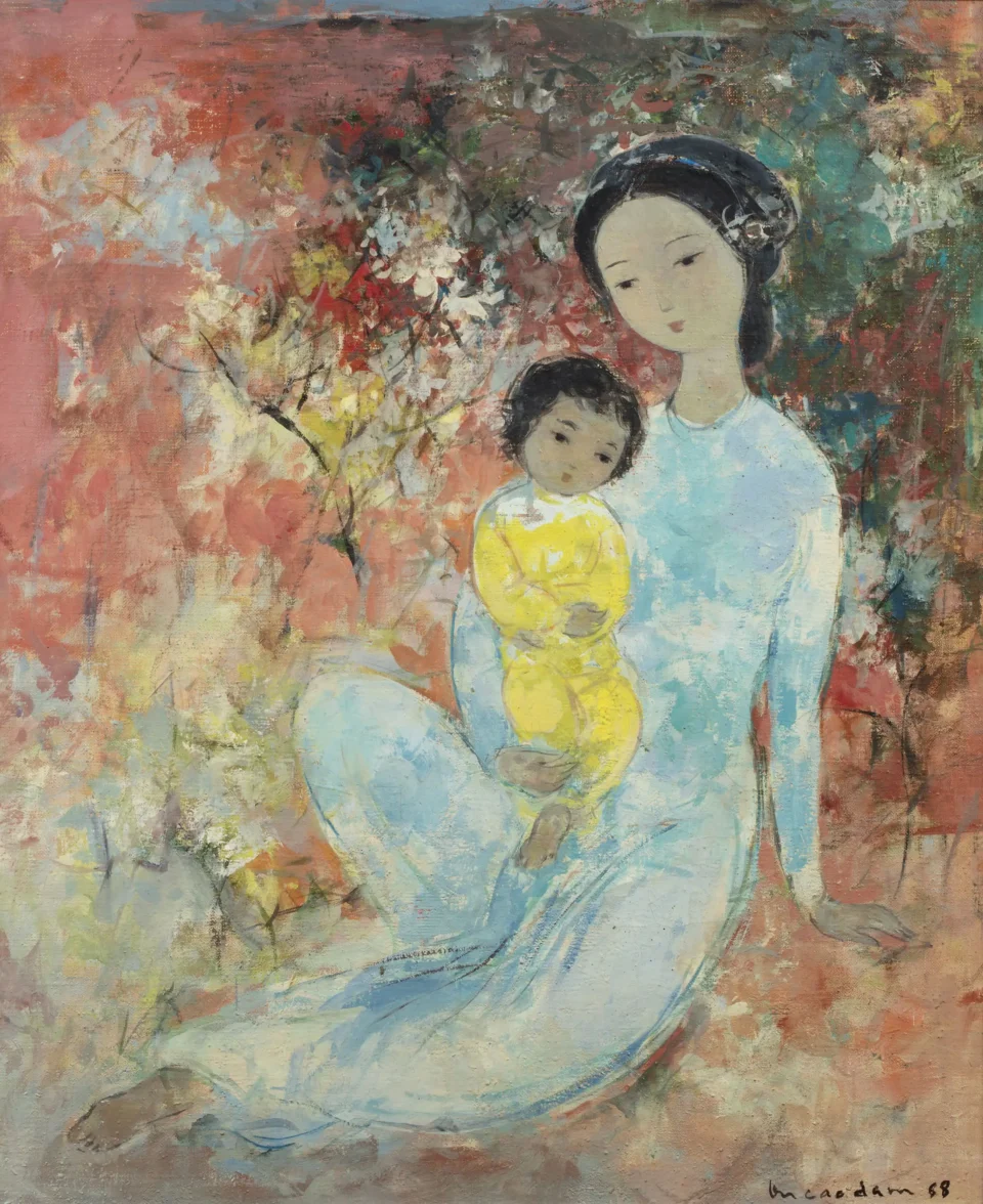 Mère et enfant, 1968 - VU CAO DAM (Hanoï 1908 - France 2000)