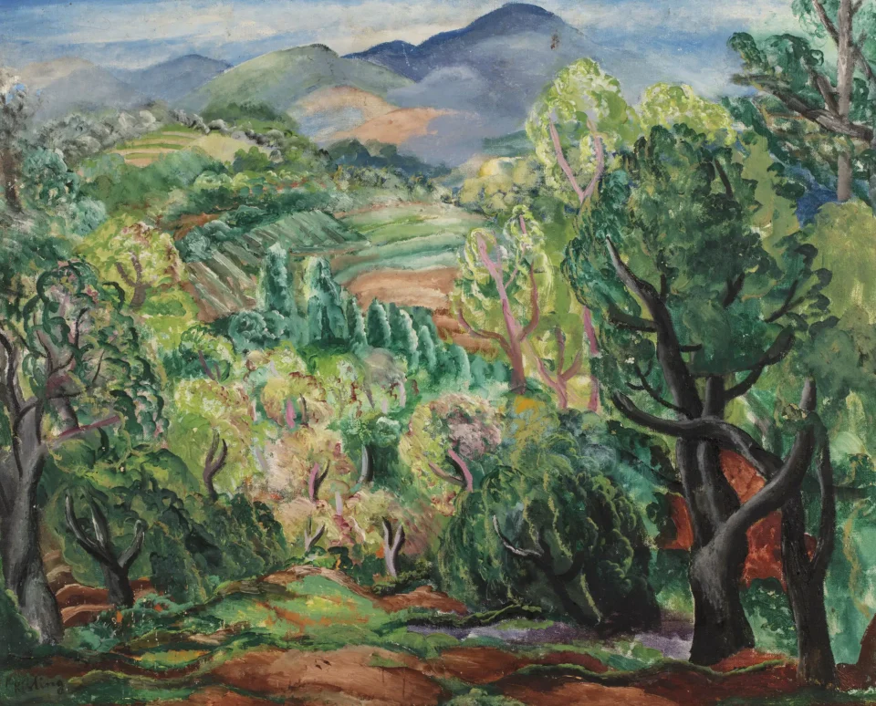 Paysage méditerranéen, circa 1918 - Moise KISLING (Cracovie 1891 - Sanary sur Mer 1953)