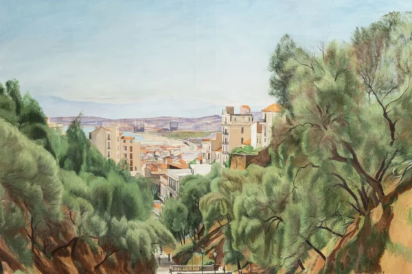 Baie d'Alger - Simon François Stanislas MONDZAIN (Chelm 1890-Paris 1979)