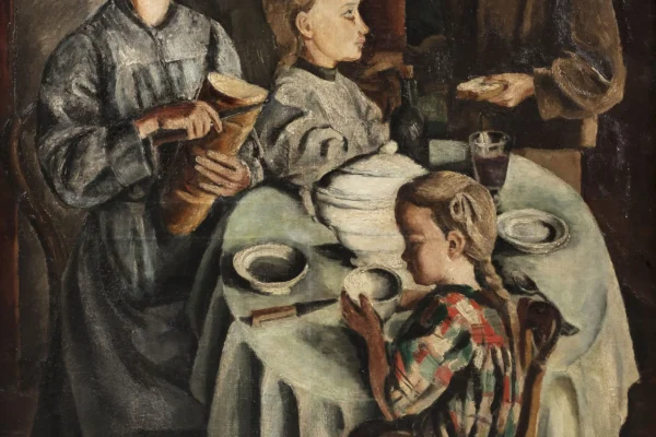 Le dîner en famille - Alice HALICKA (Cracovie 1895 - Paris 1975)