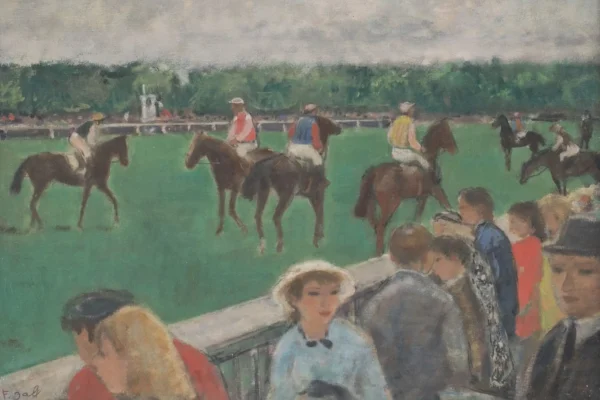 Les parieurs au champ de courses, Paris, c.1960 - François GALL (Kolozsvar 1912- Paris 1987)