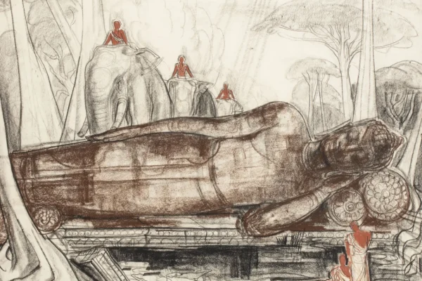 Le bouddha couché - André MAIRE (Paris 1898-1985)