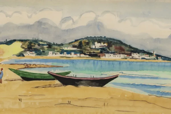 Plage de Sète, 1968 - Yves BRAYER (Versailles 1907- Paris 1990)