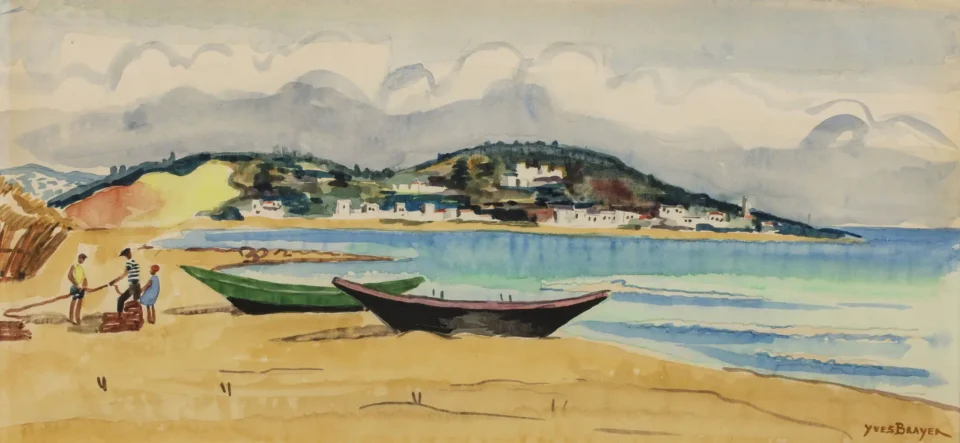 Plage de Sète, 1968 - Yves BRAYER (Versailles 1907- Paris 1990)