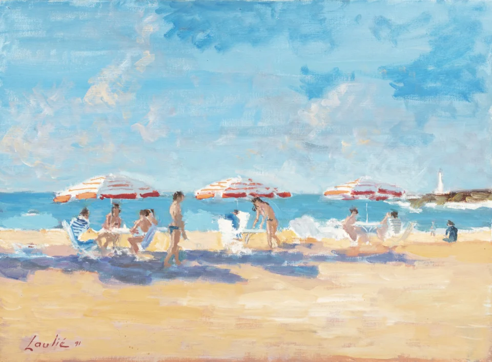 Le promenoir de la plage, 1991 - LAULIE Joseph (1928-2016)