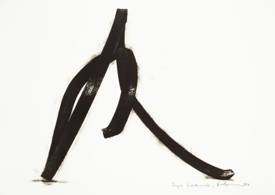 Ligne indéterminée, 1987 - VENET Bernar (né en 1941)