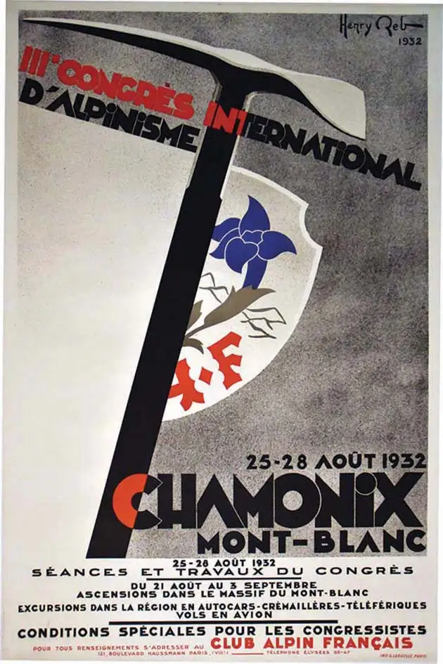 Chamonix III Congrès International d’Alpinisme 1932 - REB HENRY