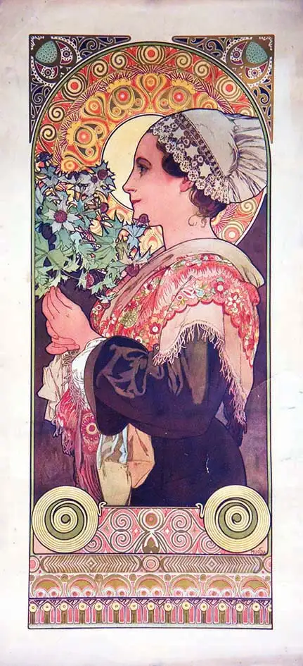 Chardon de Grèves 1904 - MUCHA ALPHONSE