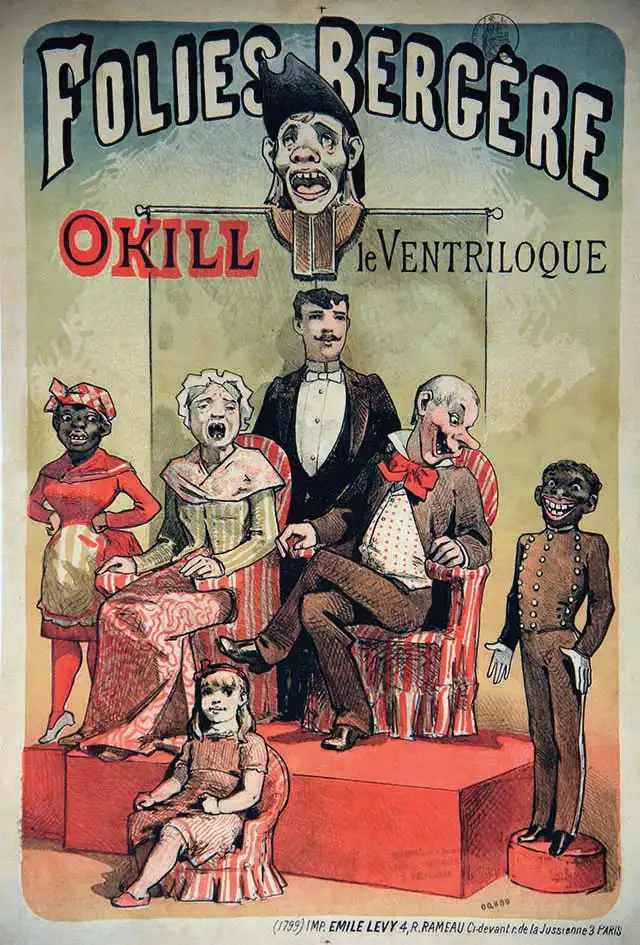 Okill Le Ventriloque Folies Bergères vers 1900 Paris - CHOUBRAC  (unsigned / non signée) ?