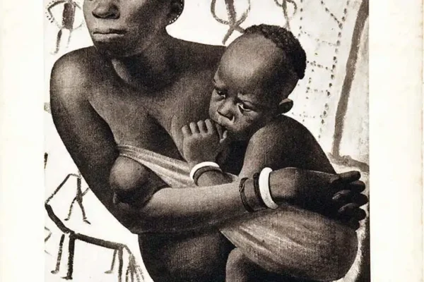 Jeune Femme Africaine  & Son Enfant vers 1930 - Jeune Femme Africaine  & Son Enfant vers 1930