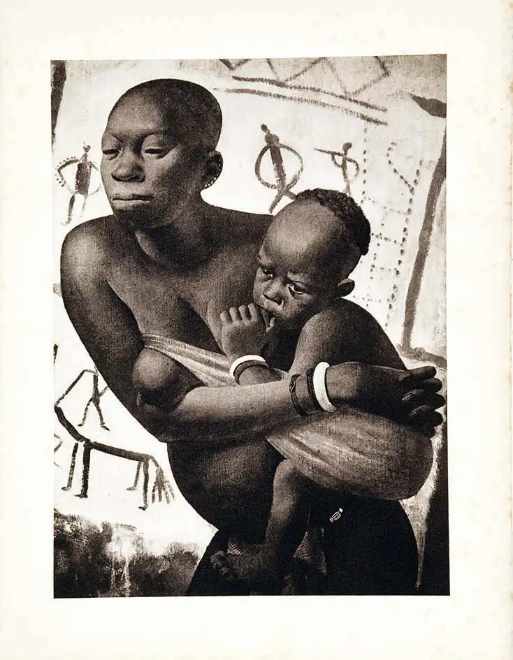 Jeune Femme Africaine  & Son Enfant vers 1930 - Jeune Femme Africaine  & Son Enfant vers 1930