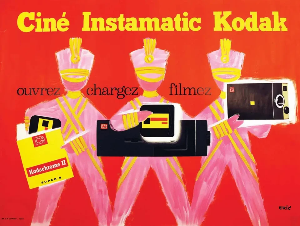 Kodakchrome II  Ciné Instamatic ( Le film le plus important en 8 mm & inventeur du Super 8 ) vers 1960 - ERIC