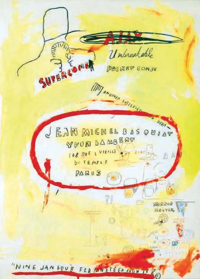 Jean Michel Basquiat -Supercombas 1988 - BASQUIAT JEAN MICHEL