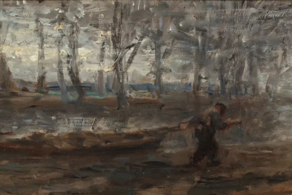 Homme en bord de rivière - Jozef ISRAELS (1824-1911)