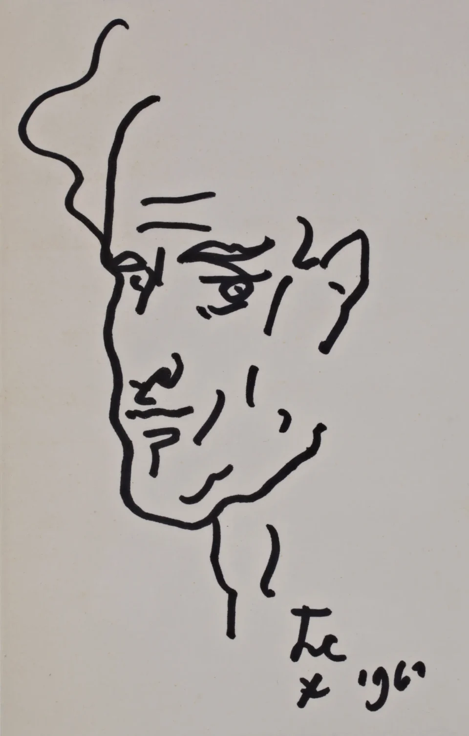 Autoportrait, 1962 - Jean COCTEAU (1889-1963)