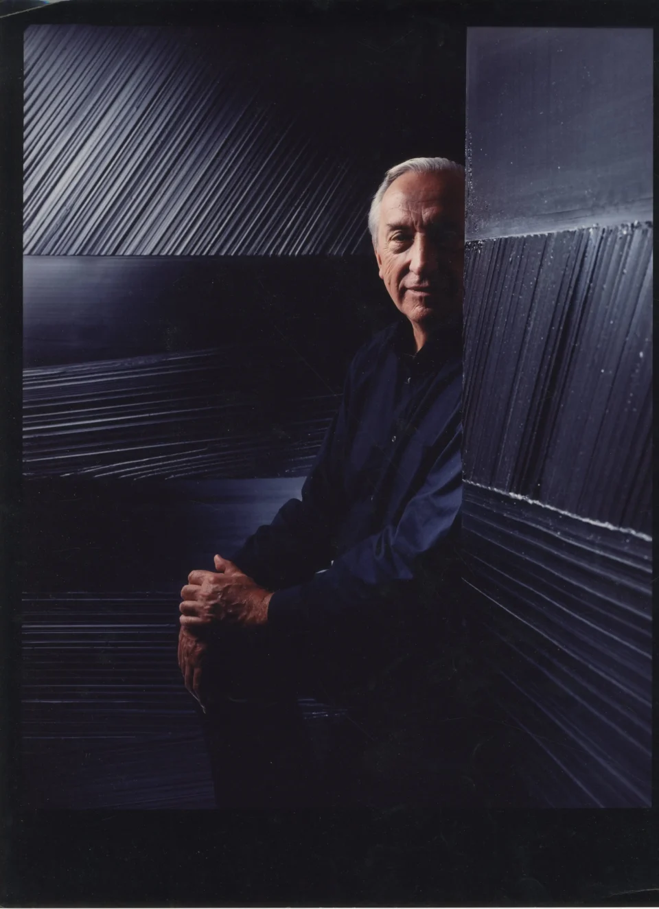 Pierre Soulages, par Hubert FANTHOMME (Né en 1957) - Pierre Soulages, par Hubert FANTHOMME (Né en 1957)