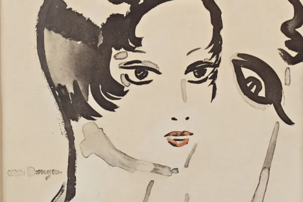 Portrait de femme et tête de cheval - Programme pour cirque d'Hiver - D'après Kees VAN DONGEN (1877-1968)