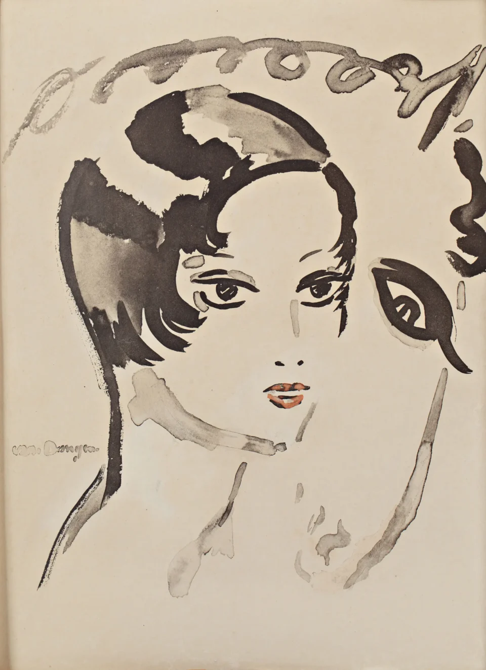 Portrait de femme et tête de cheval – Programme pour cirque d’Hiver - D'après Kees VAN DONGEN (1877-1968)