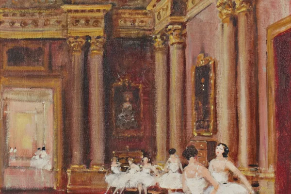 Danseuse au foyer de l'Opéra de Paris - Jules Rene HERVE (1887-1981)