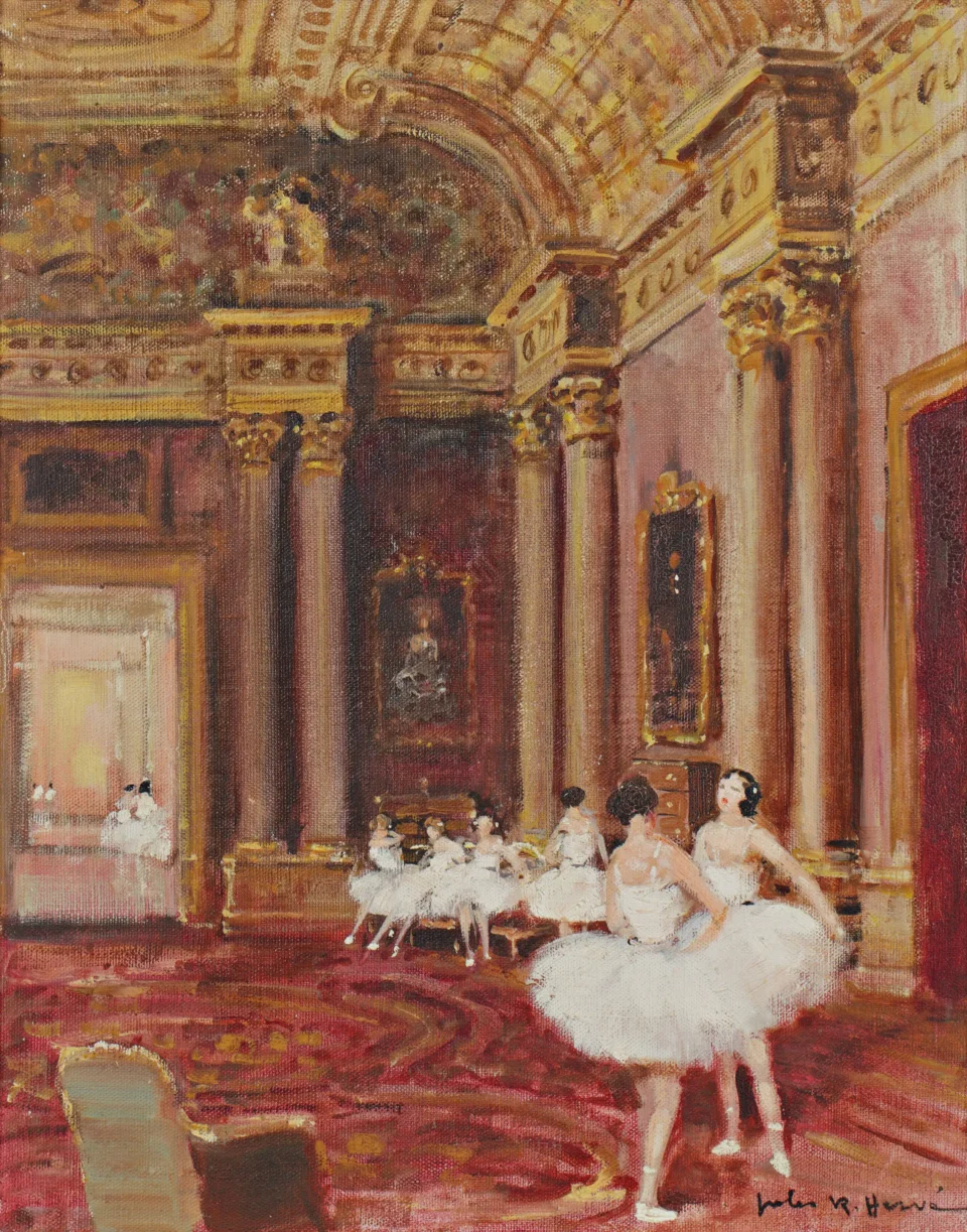 Danseuse au foyer de l’Opéra de Paris - Jules Rene HERVE (1887-1981)