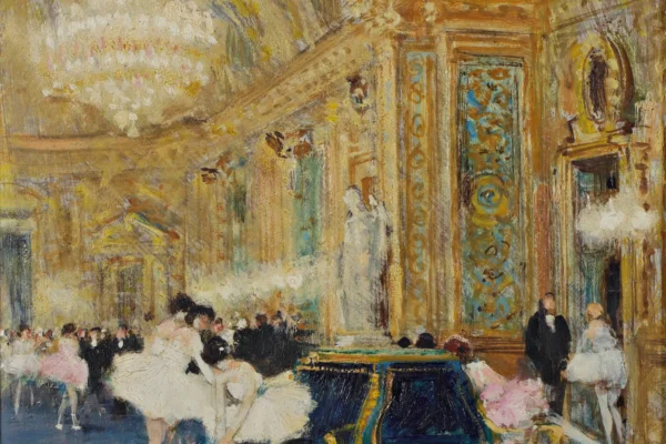 Danseuse au foyer de l'Opéra de Paris - Jules Rene HERVE (1887-1981)