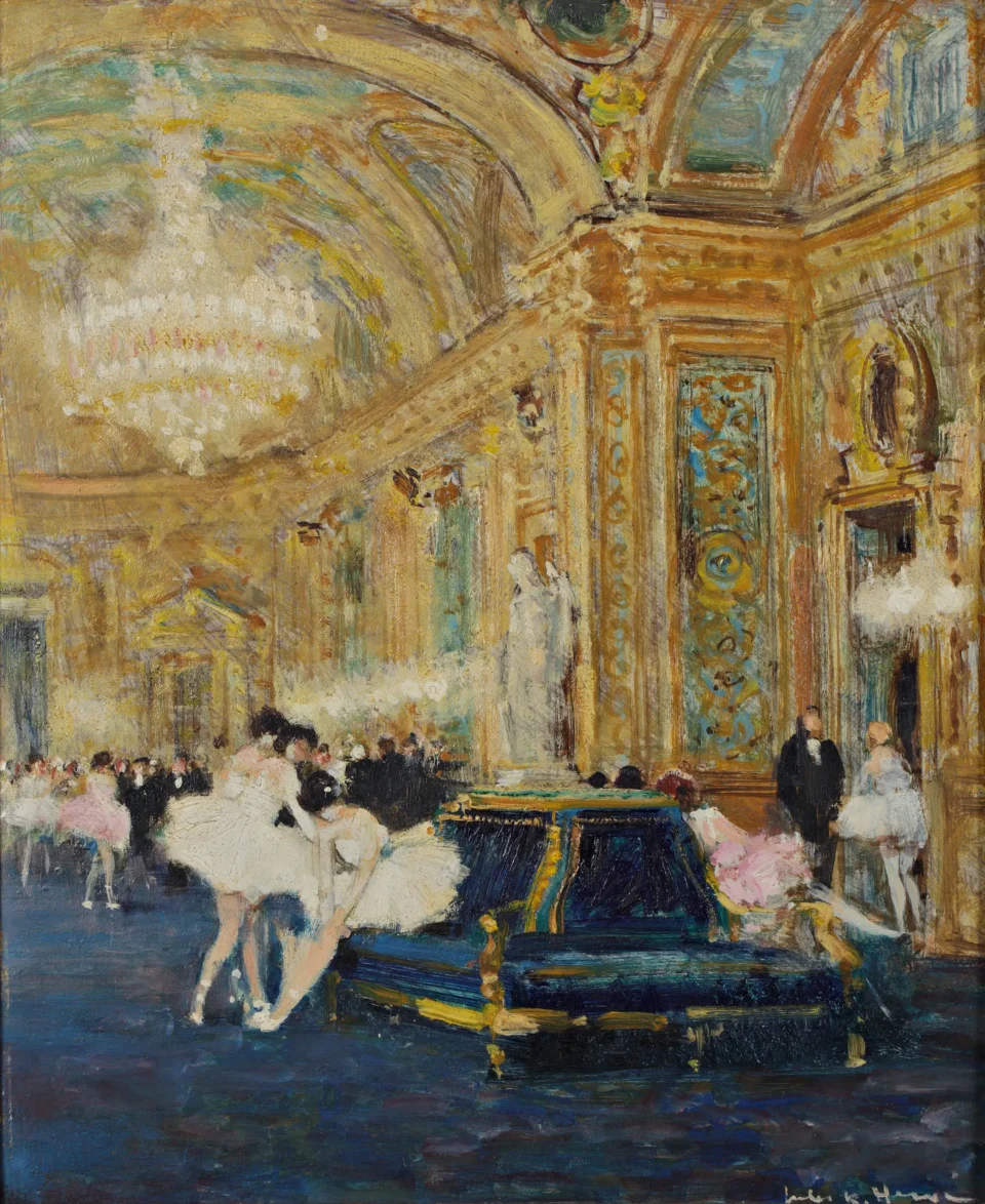 Danseuse au foyer de l’Opéra de Paris - Jules Rene HERVE (1887-1981)