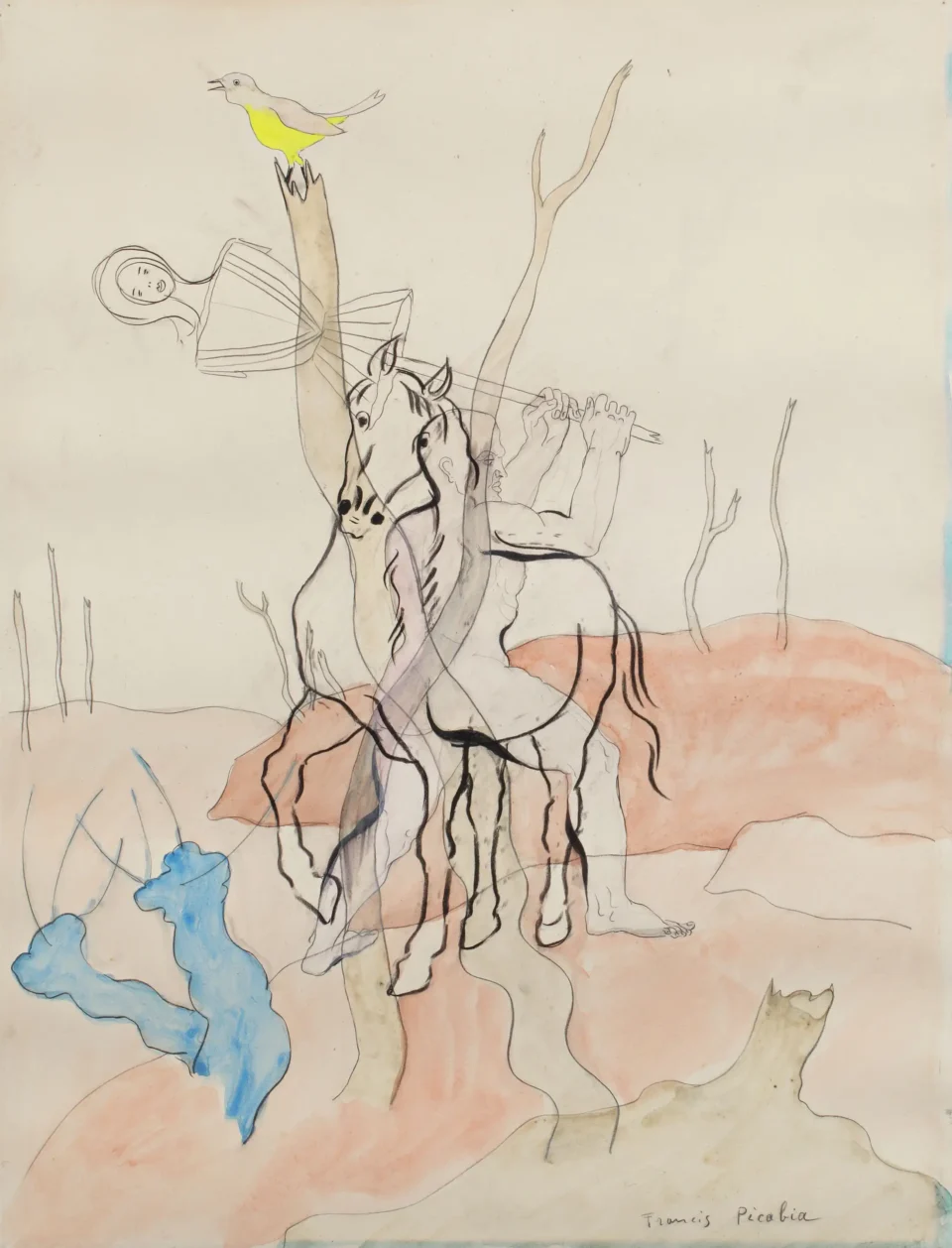 Transparence au cheval Vers 1926-27 - Francis PICABIA (1879-1953)