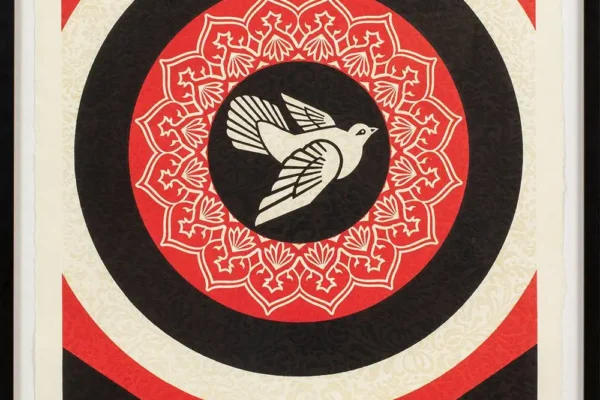 Dove target black, 2012 - SHEPARD FAIREY (Né en 1970)