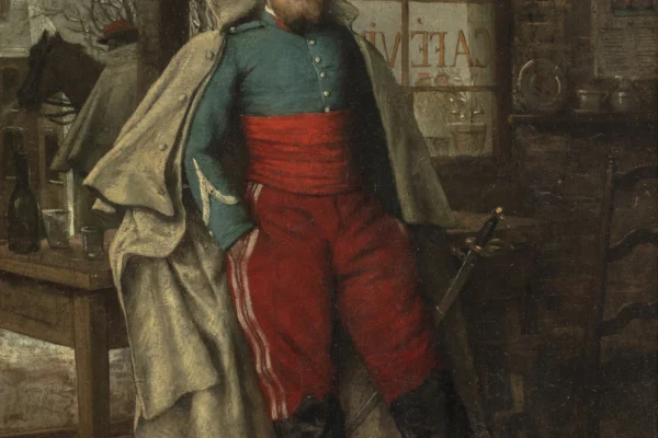 Soldat en uniforme - POIRSON Maurice (Paris 1850 - 1882)