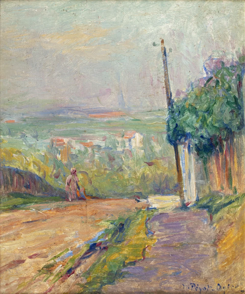 Rue de village, Chatillon près Paris - PEGOT OGIER Jean Bertrand (Salamanque 1915 - Moulins sous Thouvent 1915)