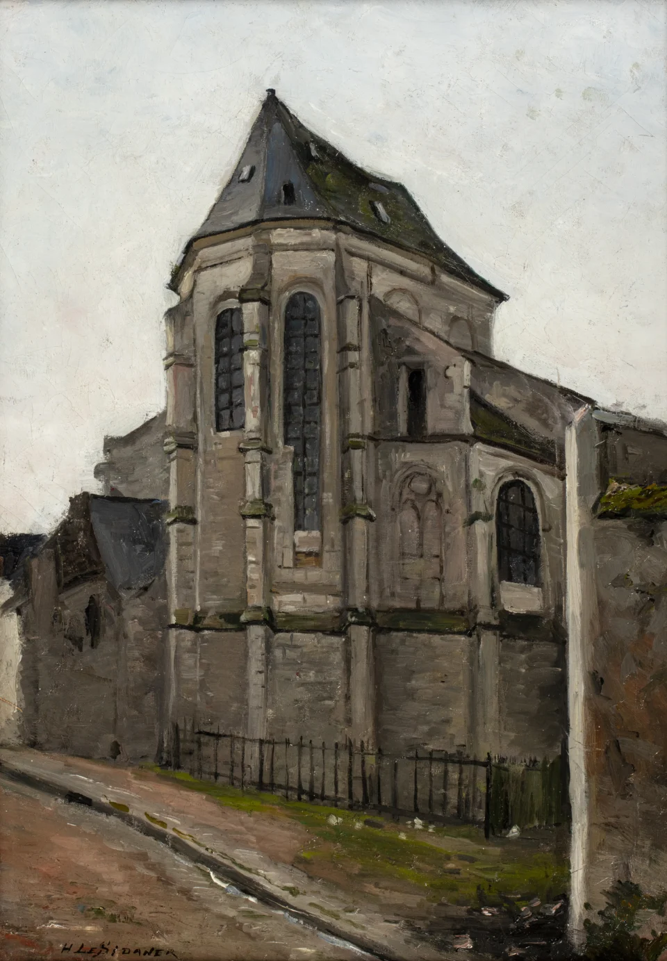 Vue de l’église - LE SIDANER  Attribué à Henri (1862-1939)