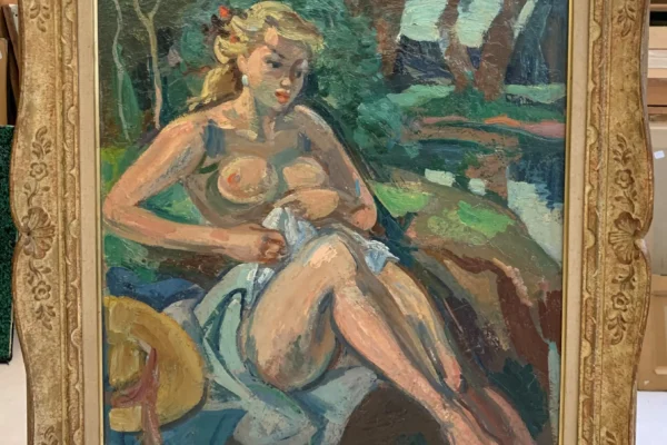 Nu assis - PLANSON André ( La Ferté sous Jouarre 1898-1981)