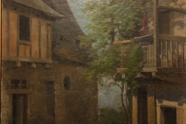 Uzerche, Place de l'escalier Notre Dame - COURTOT Paul Laurent