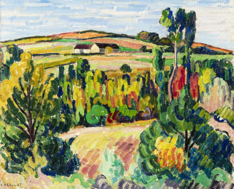 Paysage, Verneuil - NEILLOT  Louis (Vichy 1898 - Paris 1973)