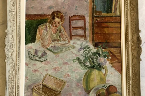 Femme à table - CAVAILLES Jules  (Carnaux 1901 - Epineuil 1977)