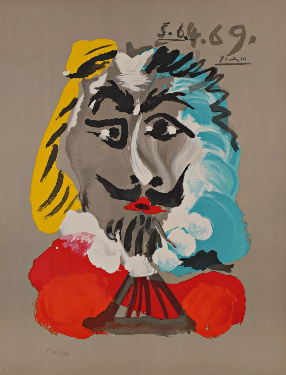 Portrait de mousquetaire - D'après Pablo PICASSO (1881 - 1973)