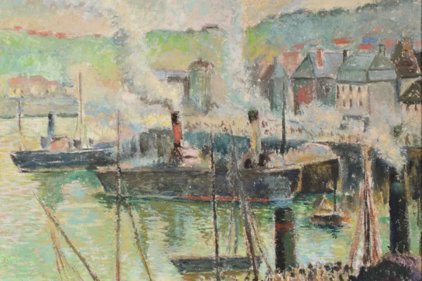 Bateau au port - Georges MANZANA-PISSARRO (1871-1961)